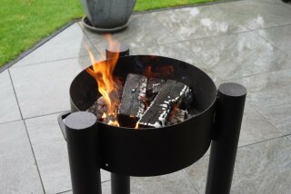 flammo Feuerschale mit Dutch Oven und Buch