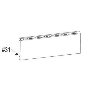 Char-Broil Gas2Coal Front Panel Middle G421-4002-W1