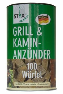 STYX Grill & Kamin-Anzünder ökoline 100 Würfel