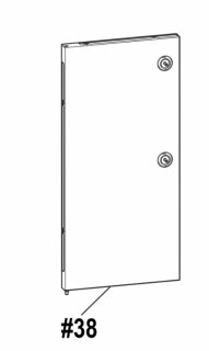 Char-Broil Left Door No Handle G466-9500-W1