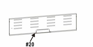 Char-Broil Cart Upper Back Panel G520-0008-W1